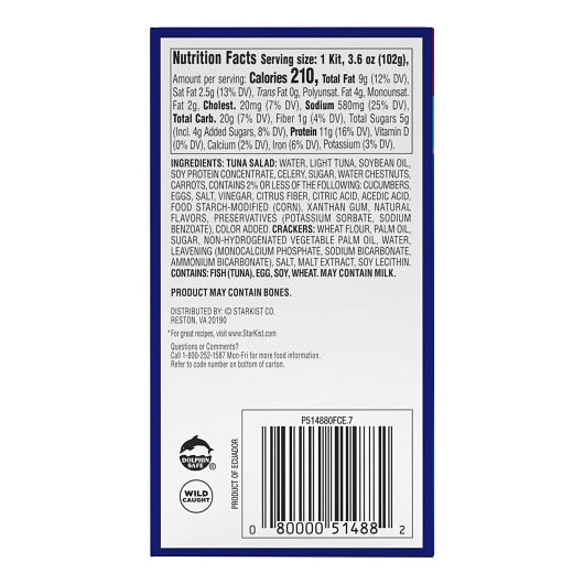 Starkist Kit Ready-To-Eat Original Deli Style Tuna Salad, 12 x 3.6 oz Case - DOT product image 4