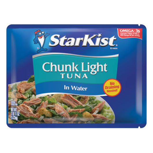 Starkist Chunk Light Tuna In Water, 6 x 43 oz Case - Meat, Poultry & Seafood
