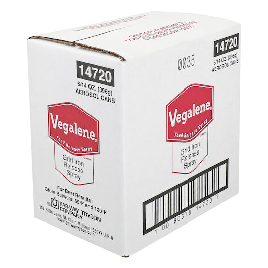 Vegalene Grid Iron Release And Pan Spray, 6 x 14 oz Case - Alternate product angle or state