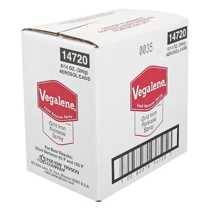 Vegalene Grid Iron Release And Pan Spray, 6 x 14 oz Case - Alternate product angle or state