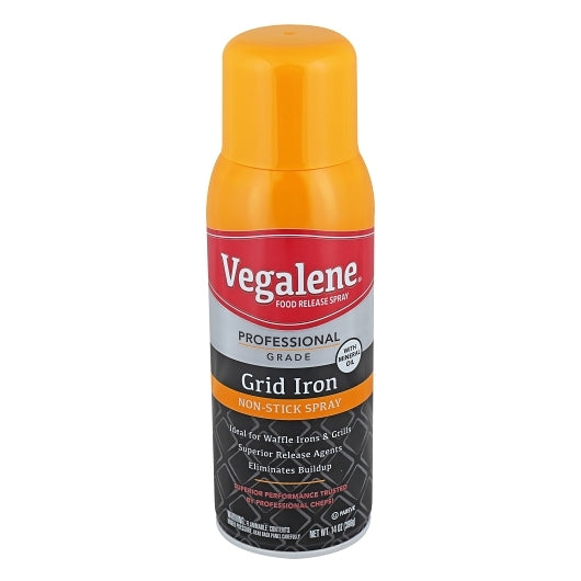 Vegalene Grid Iron Release And Pan Spray, 6 x 14 oz Case - Front/center packaged product image