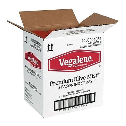 Vegalene Premium Olive Mist Seasoning Spray Case, 6 x 21 oz Case - GS1 closed shipping case image