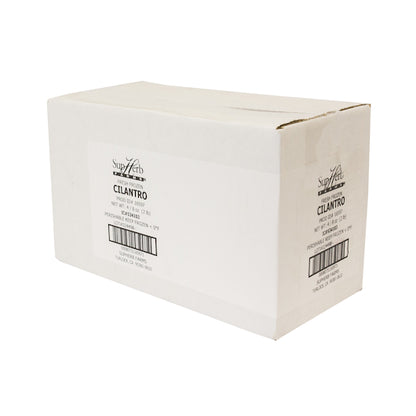 Supherb Ready-To-Use Organic Fresh Chopped Cilantro, 4 x 8 oz Case - GS1 closed shipping case image