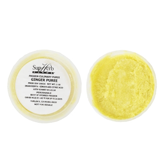 Supherb Farms Ginger Puree, 4 x 1 lb Case - Spices Seasonings
