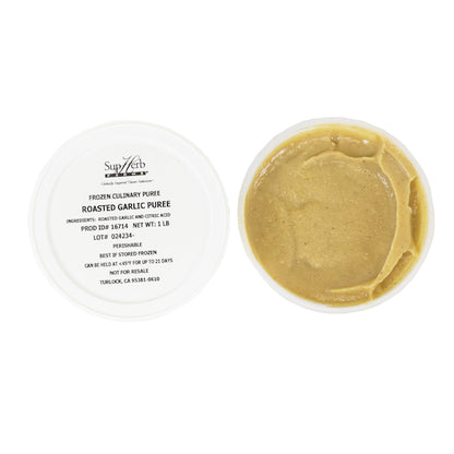 Supherb Farms Roasted Garlic Puree, 4 x 1 lb Case - Spices Seasonings