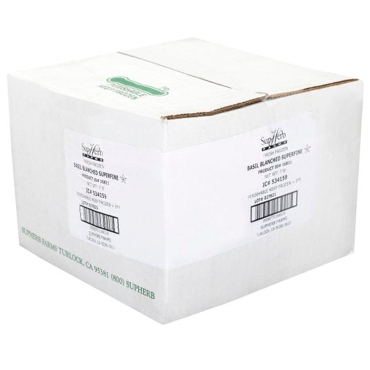 Supherb Farms Fresh Blanched Super Fine Basil, 1 x 7 lb Case - DOT product image 4