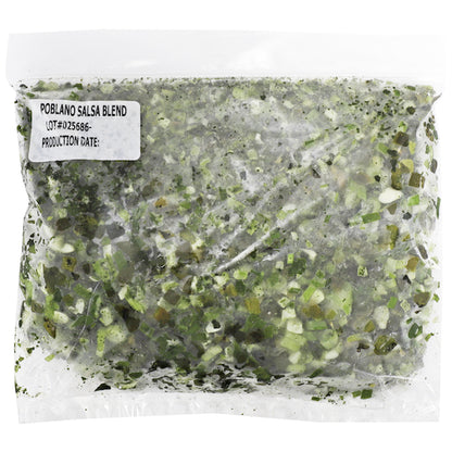 Supherb Farms Poblano Salsa Blend, 5 x 5 x 1 lb Case - Condiments & Sauces