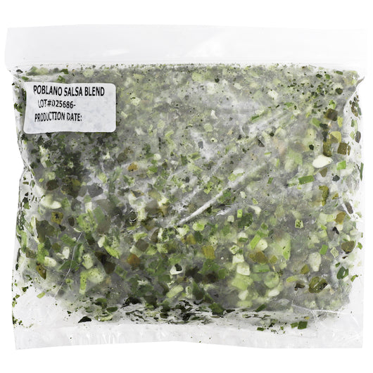 Supherb Farms Poblano Salsa Blend, 5 x 5 x 1 lb Case - Condiments & Sauces