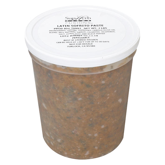 Supherb Farms Latin Sofrito Paste, 2 x 2 lb Case - Spices Seasonings