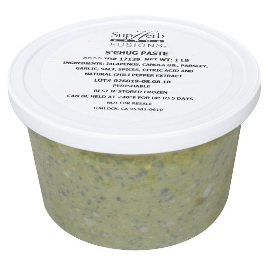 Supherb Farms S'Chug Paste, 4 x 4 x 1 lb Case - Spices Seasonings