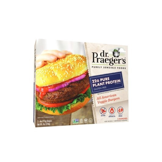 Dr. Praeger's All-American Drive-Thru Veggie Burger, 6 x 8 oz Case - Prepared Foods - image 2