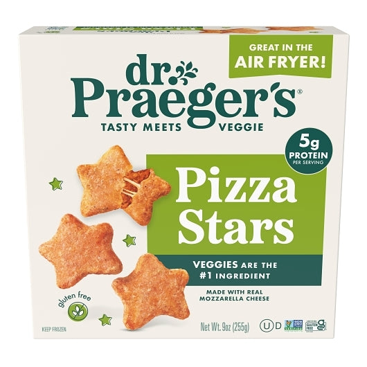 Dr. Praeger's Pizza Stars, 6 x 9 oz Case - Prepared Foods
