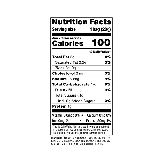 Popchips Sea Salt & Vinegar Popped Potato Chips, 24 x 0.8 oz Case - DOT product image 4