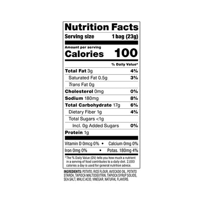 Popchips Sea Salt & Vinegar Popped Potato Chips, 24 x 0.8 oz Case - DOT product image 4