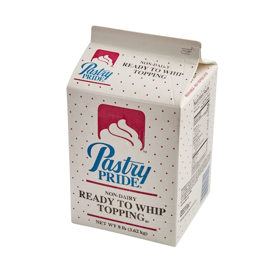 Pastry Pride Non-Dairy Ready-To-Whip Topping, 4 x 8 lb Case - Bakery & Desserts