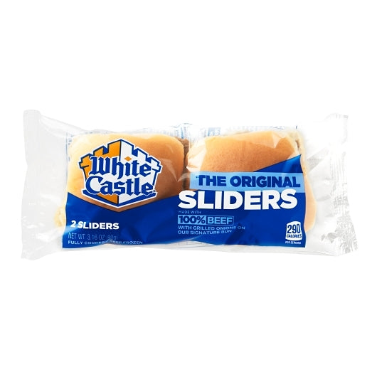 White Castle 100% Beef Hamburgers, 16 x 3.16 oz Case - DOT product image 2