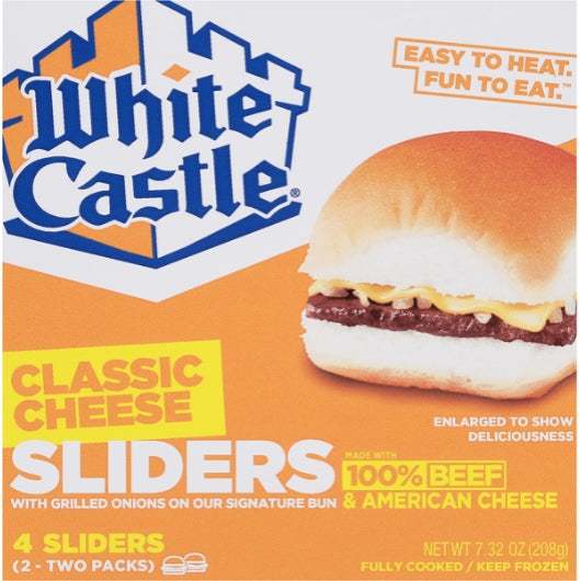 White Castle Cheeseburger Slider, 6 x 7.32 oz Case - Prepared Foods