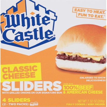 White Castle Cheeseburger Slider, 6 x 7.32 oz Case - Prepared Foods