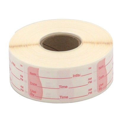 Daymark DissolveMark-Dissolvable Adhesive 1 inch X 2 Inch Square Item Date Use By Label, 12 x 500 ct Case - Food Labels