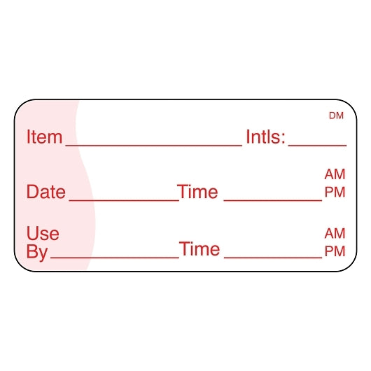 Daymark DissolveMark-Dissolvable Adhesive 1 inch X 2 Inch Square Item Date Use By Label, 12 x 500 ct Case - DOT product image 2