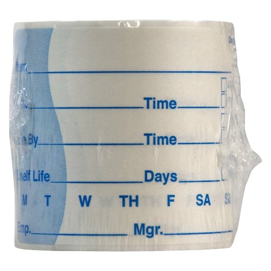 Daymark DissolveMark-Dissolvable Adhesive 2 inch X 3 Inch Rectangle Shelf Life Label, 12 x 125 ct Case - Food Labels &