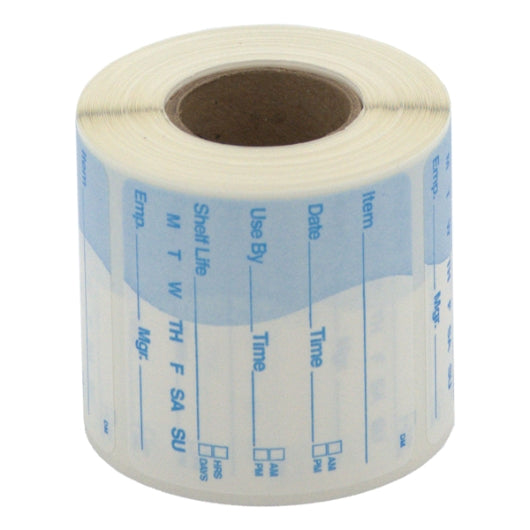 Daymark DissolveMark-Dissolvable Adhesive 2 inch X 2 Inch Square Use By Shelf Life Label, 12 x 250 ct Case - Food Labels
