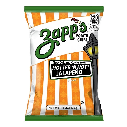 UTZ Potato Chips Jalapeno, 60 x 1.5 oz Case - Snacks
