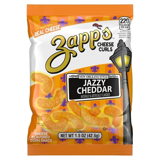 Zapps Cheese Curl, 60 x 1.5 oz Case - Snacks