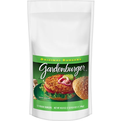 Kelloggs Garden Original Veggie Burgers, 1 x 163.2 oz Case - Prepared Foods