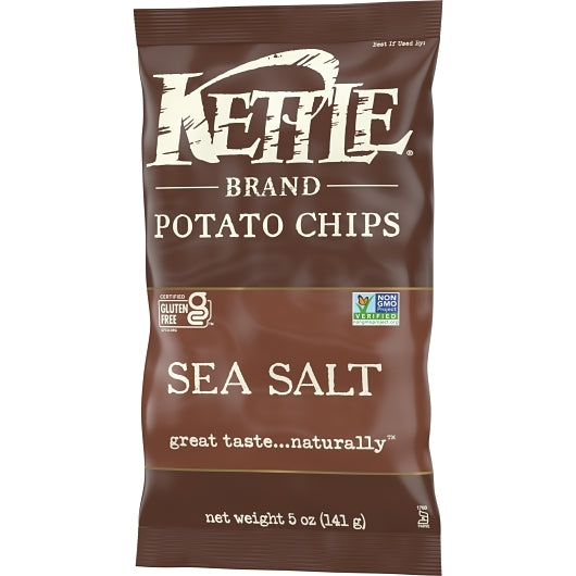 Kettle Brand Potato Chips Sea Salt, 8 x 5 oz Case - DOT product image 5