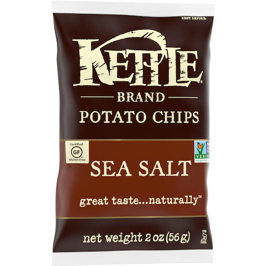 Kettle Brand Potato Sea Salt Potato Chips, 6 x 2 oz Case - DOT product image 4