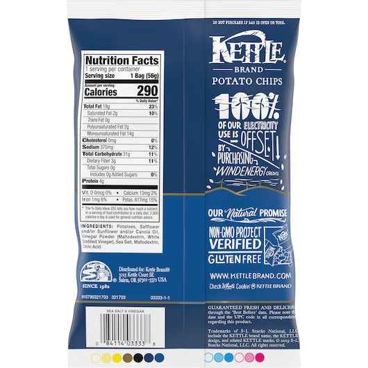 Deep River Snacks Potato Chip Sea Salt & Vinegar, 24 x 2 oz Case - DOT product image 8