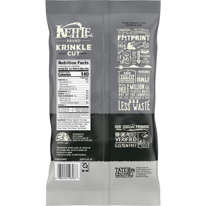 Kettle Brand Potato Chip Krinkle Salt & Fresh Ground Pepper, 8 x 5 oz Case - DOT product image 8