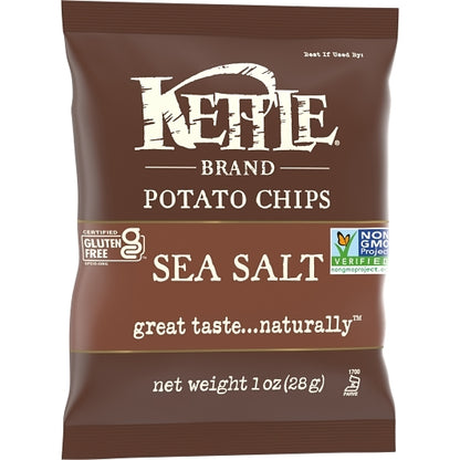 Kettle Brand Potato Sea Salt Potato Chips, 72 x 1 oz Case - DOT product image 3
