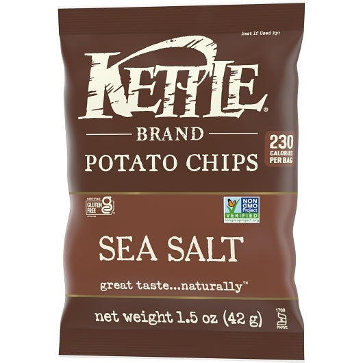 Kettle Potato Chip Chips Sea Salt, 24 x 1.5 oz Case - DOT product image 5