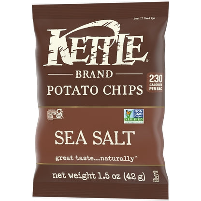 Kettle Potato Chip Chips Sea Salt, 24 x 1.5 oz Case - DOT product image 5