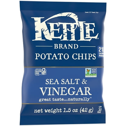 Kettle Brand Potato CHIP SEA SALT & VINEGAR, 24 x 1.5 oz Case - DOT product image 3