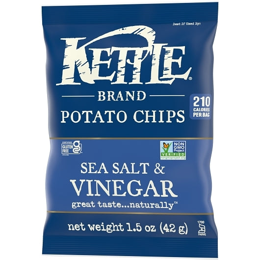 Kettle Brand Potato CHIP SEA SALT & VINEGAR, 24 x 1.5 oz Case - DOT product image 5