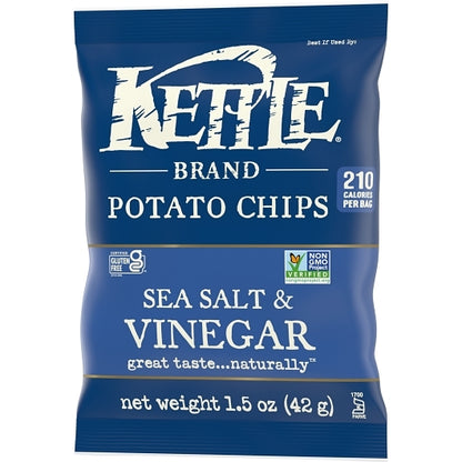 Kettle Brand Potato CHIP SEA SALT & VINEGAR, 24 x 1.5 oz Case - DOT product image 5