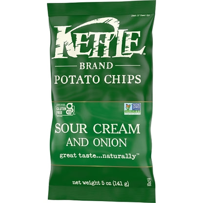 Kettle Brand Potato Chip Sour Cream & Onion, 15 x 5 oz Case - DOT product image 5