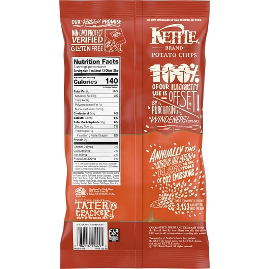 Kettle Brand Potato Chips Backyard Bbq, 8 x 5 oz Case - DOT product image 8