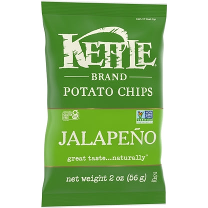 Kettle Brand Potato Jalapeno Potato Chips, 6 x 2 oz Case - DOT product image 3