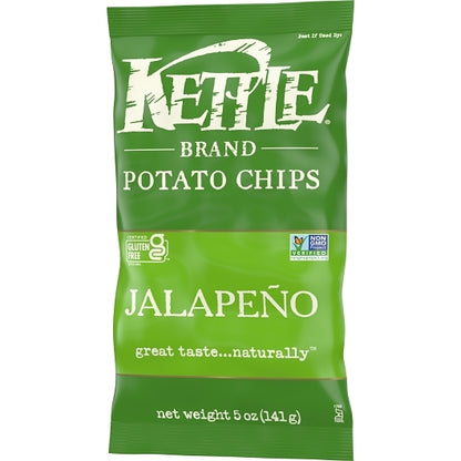 Kettle Brand Potato Chips Jalapeno, 8 x 5 oz Case - DOT product image 5