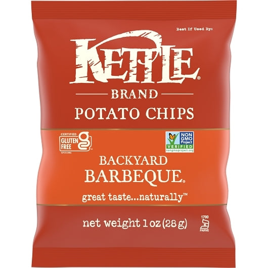 Kettle Brand Potato Backyard Bbq Potato Chip, 72 x 1 oz Case - Snacks