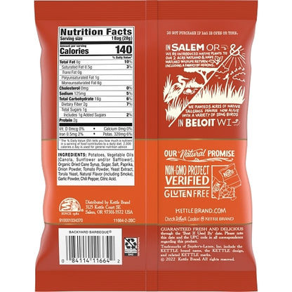 Kettle Brand Potato Backyard Bbq Potato Chip, 72 x 1 oz Case - DOT product image 8