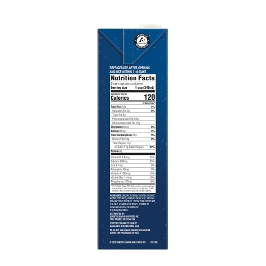 Dream Original Enriched Rice Drink, 8 x 64 oz Case - DOT product image 7
