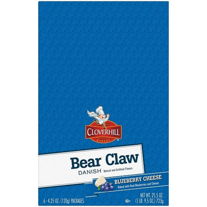 Cloverhill BLUEBERRY CHEESE CLAW, 6 x 6 x 4.25 oz Case - DOT product image 7