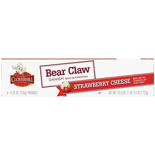 Cloverhill STRAWBERRY CHEESE CLAW, 6 x 6 x 4.25 oz Case - DOT product image 4
