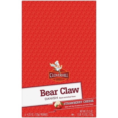 Cloverhill STRAWBERRY CHEESE CLAW, 6 x 6 x 4.25 oz Case - DOT product image 7