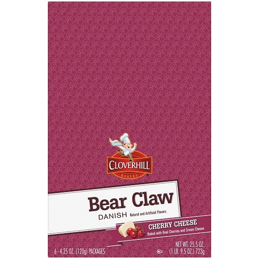 Cloverhill CHERRY CHEESE CLAW, 6 x 6 x 4.25 oz Case - DOT product image 8